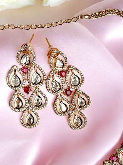 Saroja Moissannite Necklace Set