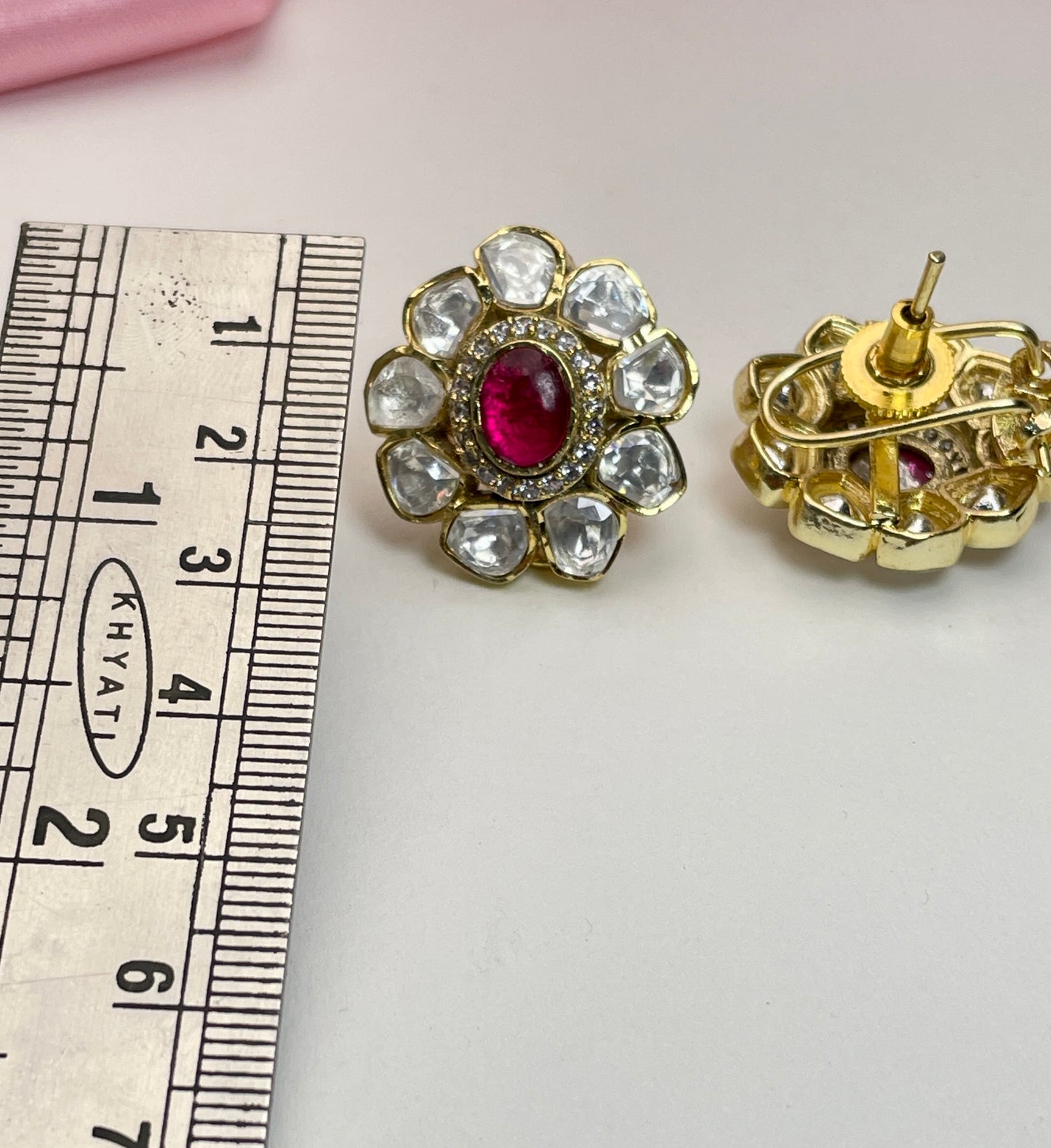 CHNDRA POLKI EARRING