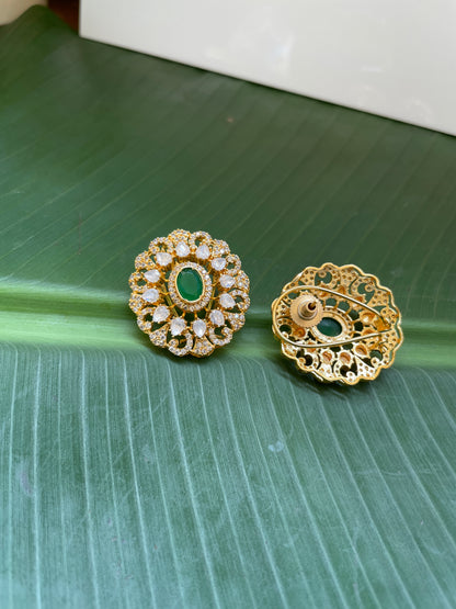 CHAND MOISSANITE STUD EARRING