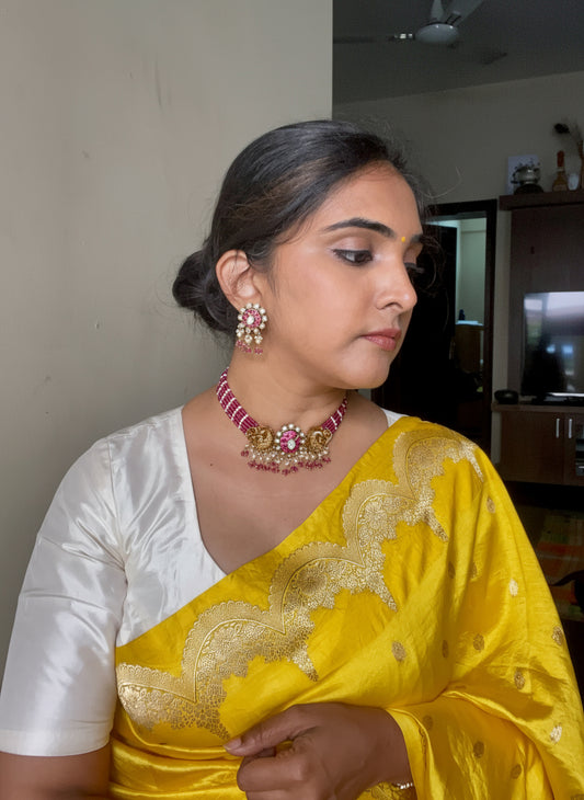 Adya Pink Choker Set