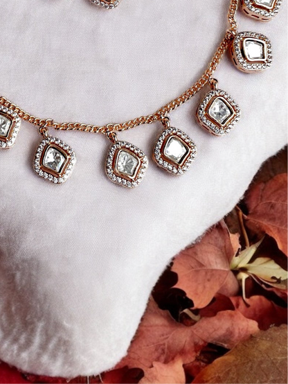 Sapthami Moissannite Necklace Set