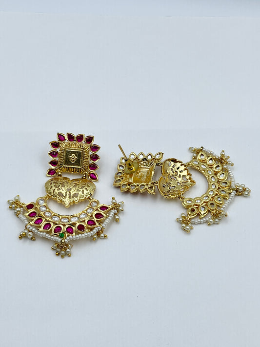 RIMI PINK POLKI EARRING