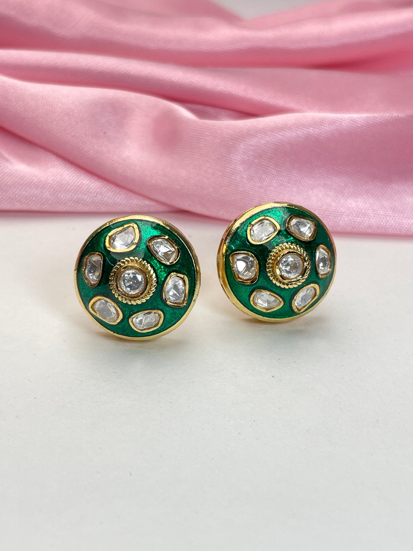BINDU POLKI STUD EARRING