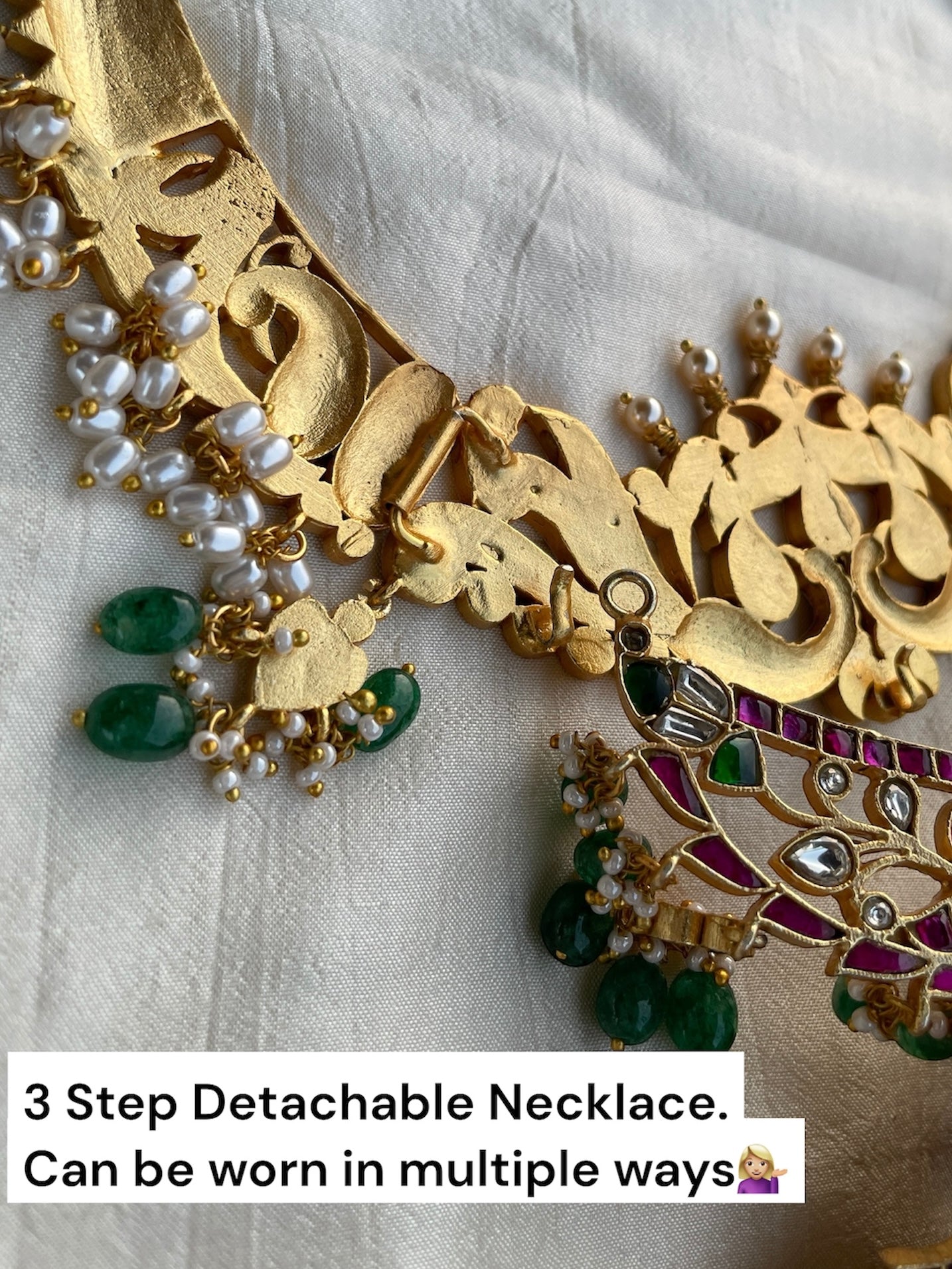 RADHYA PINK COLLAR NECKLACE