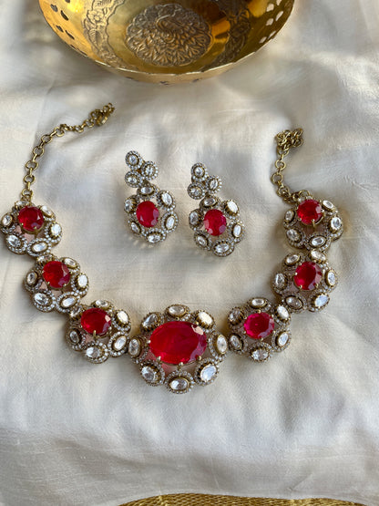 KALI RED NECKLACE SET
