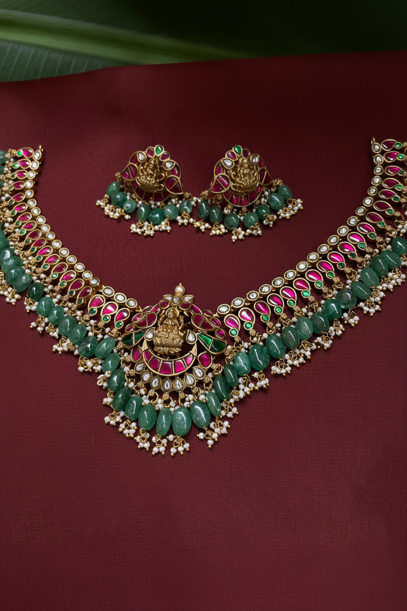 Reena jadau Necklace Set