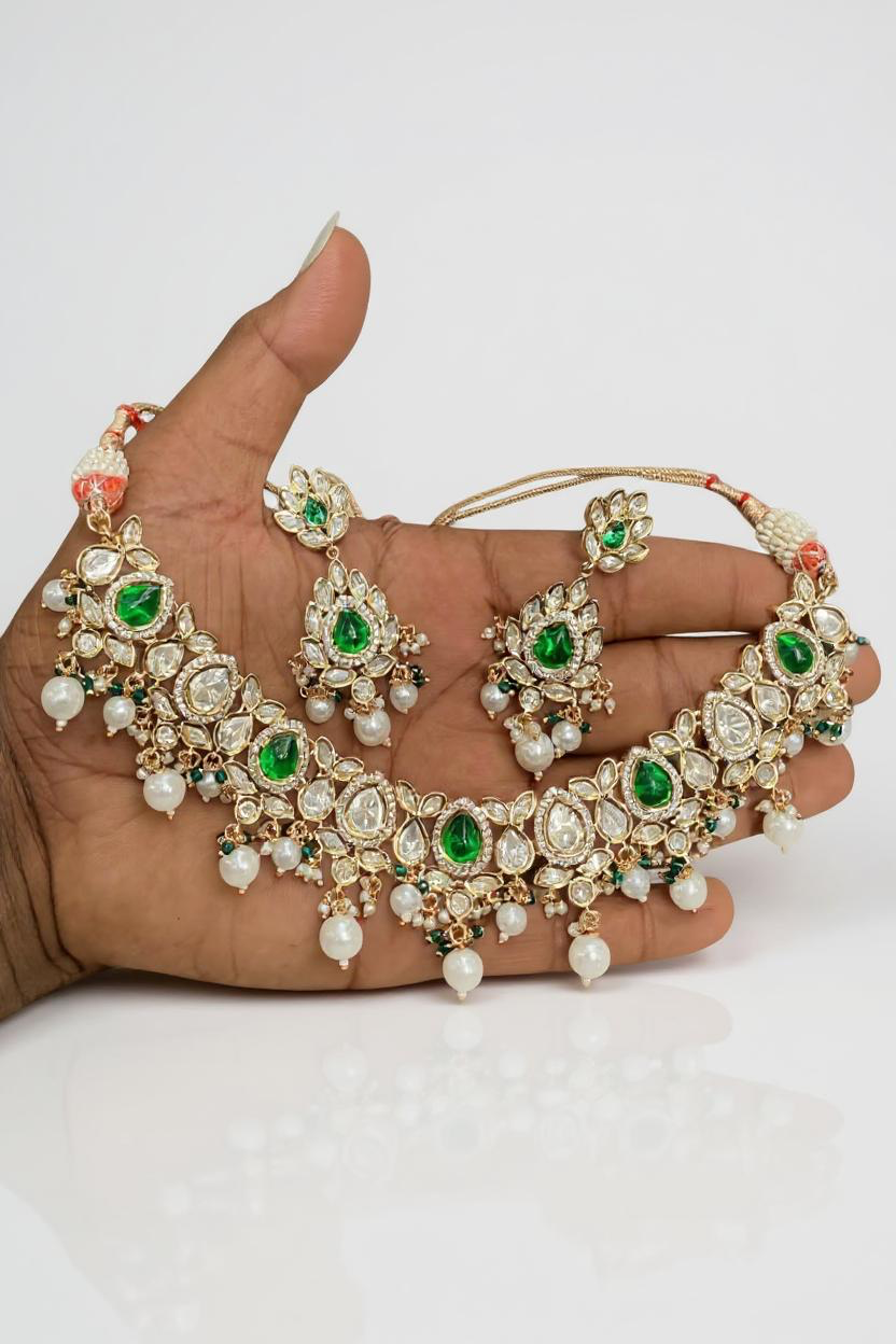 Radhe Moissannite Necklace Set