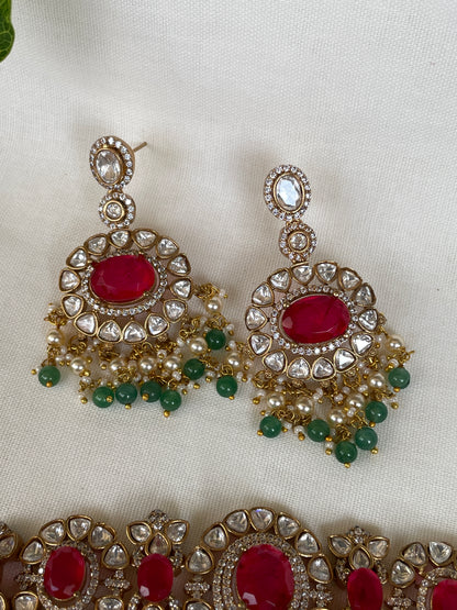 KALI RED NECKLACE SET