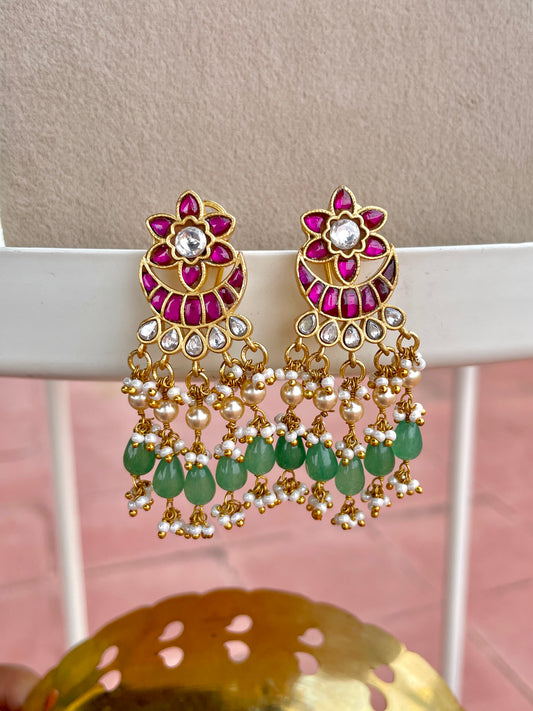 Mihika White Earring