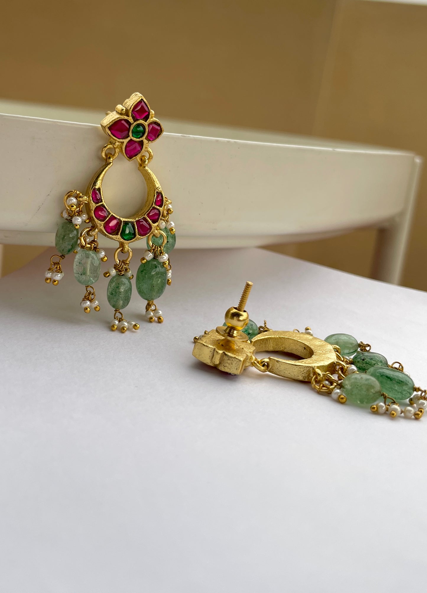 Soupernika Chandbali Earrings