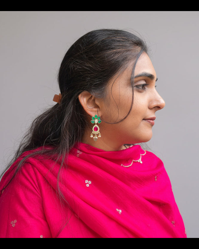 GOWRAVA POLKI EARRING