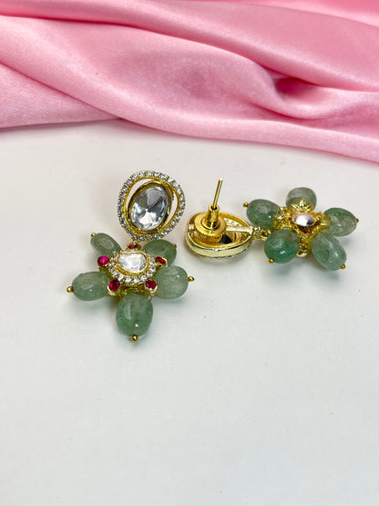 PUSHPA POLKI EARRING