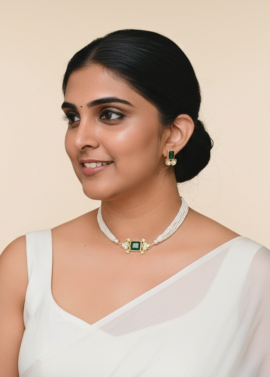 HIMA GREEN NECKLACE SET