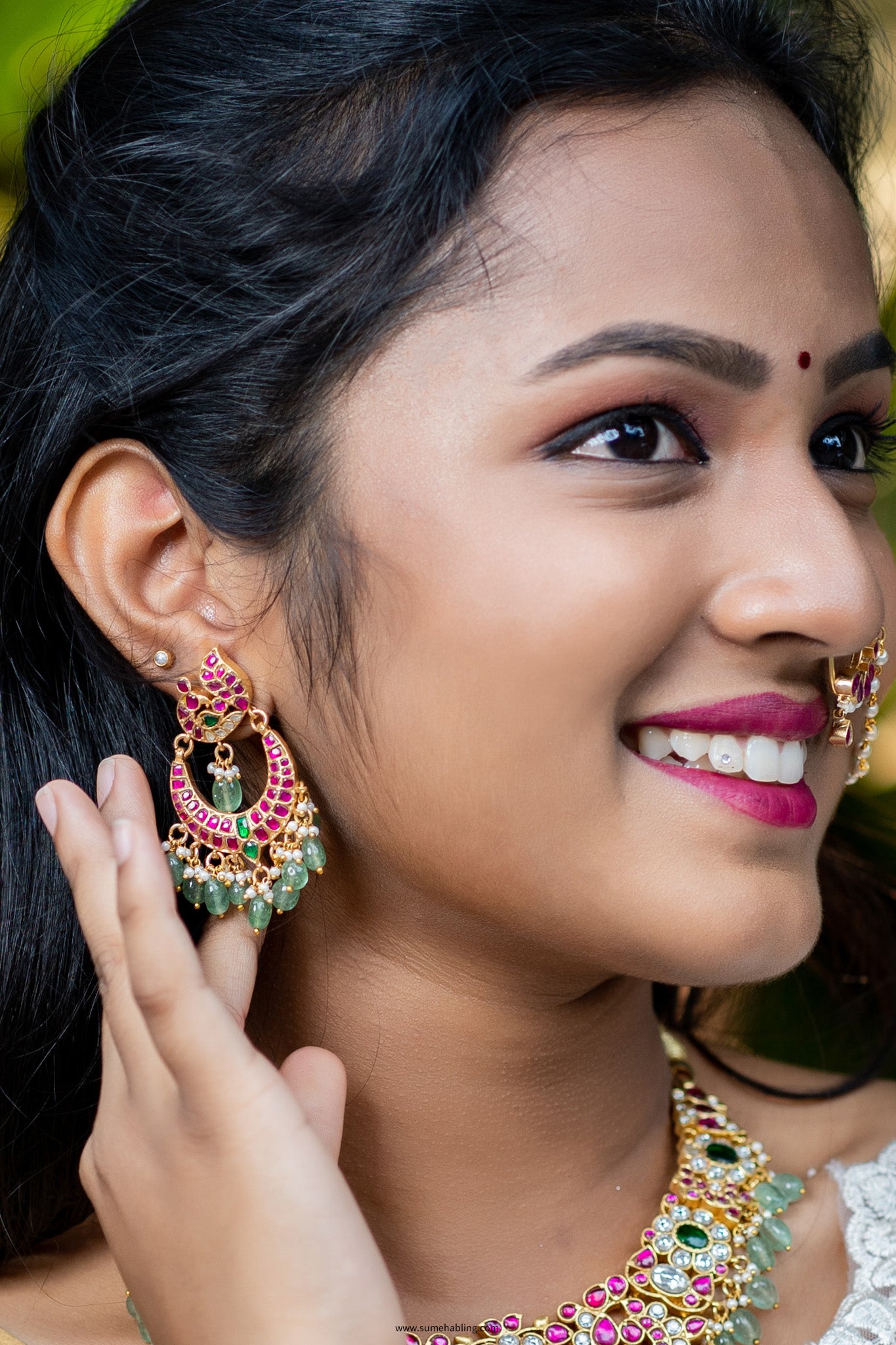 Aanadita Chandbali Earrings