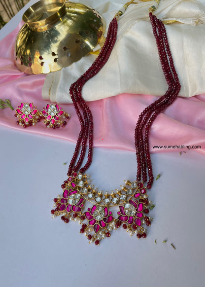 Hemil Long Necklace Set