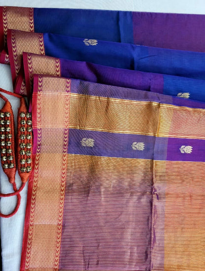 Multicolour Maheshwari SilkSaree