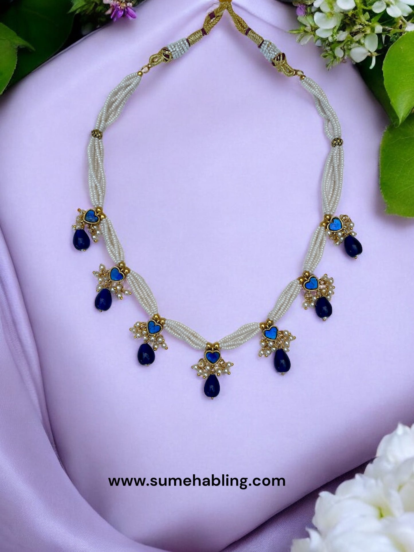 Malathi Blue Necklace