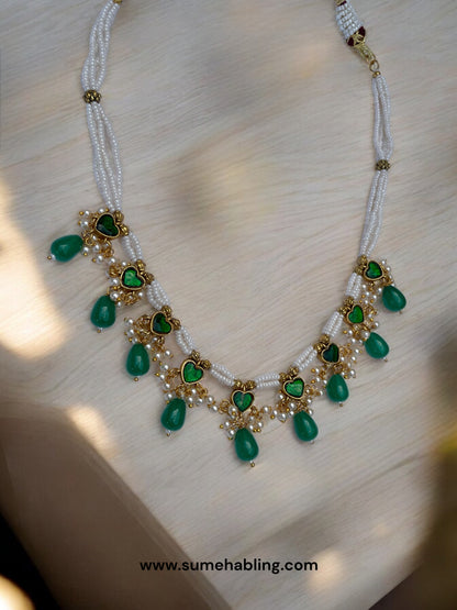 Malathi Green Necklace