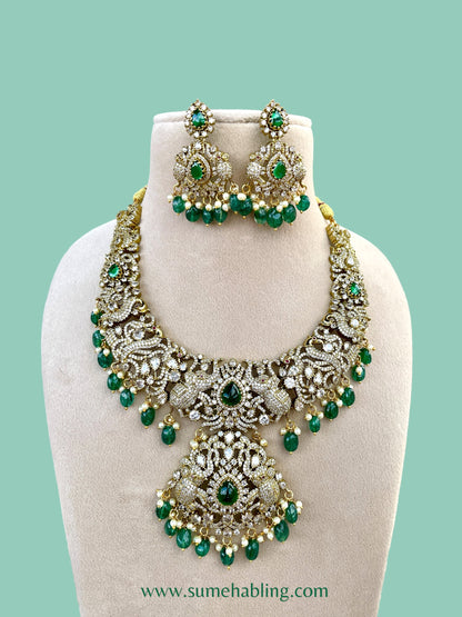 Gajaranjini Victorian Necklace Set