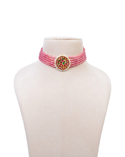 Gagana Pink Choker Necklace