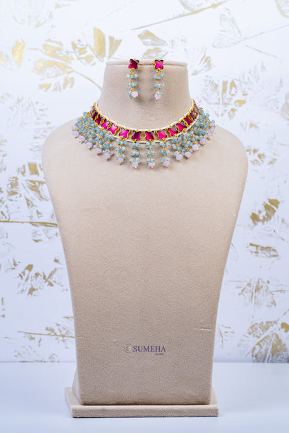 Prisha Choker Necklace Set