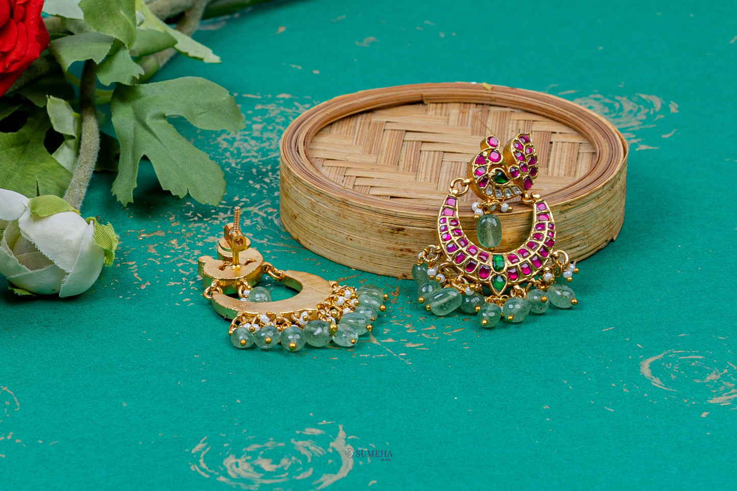 Aanadita Chandbali Earrings