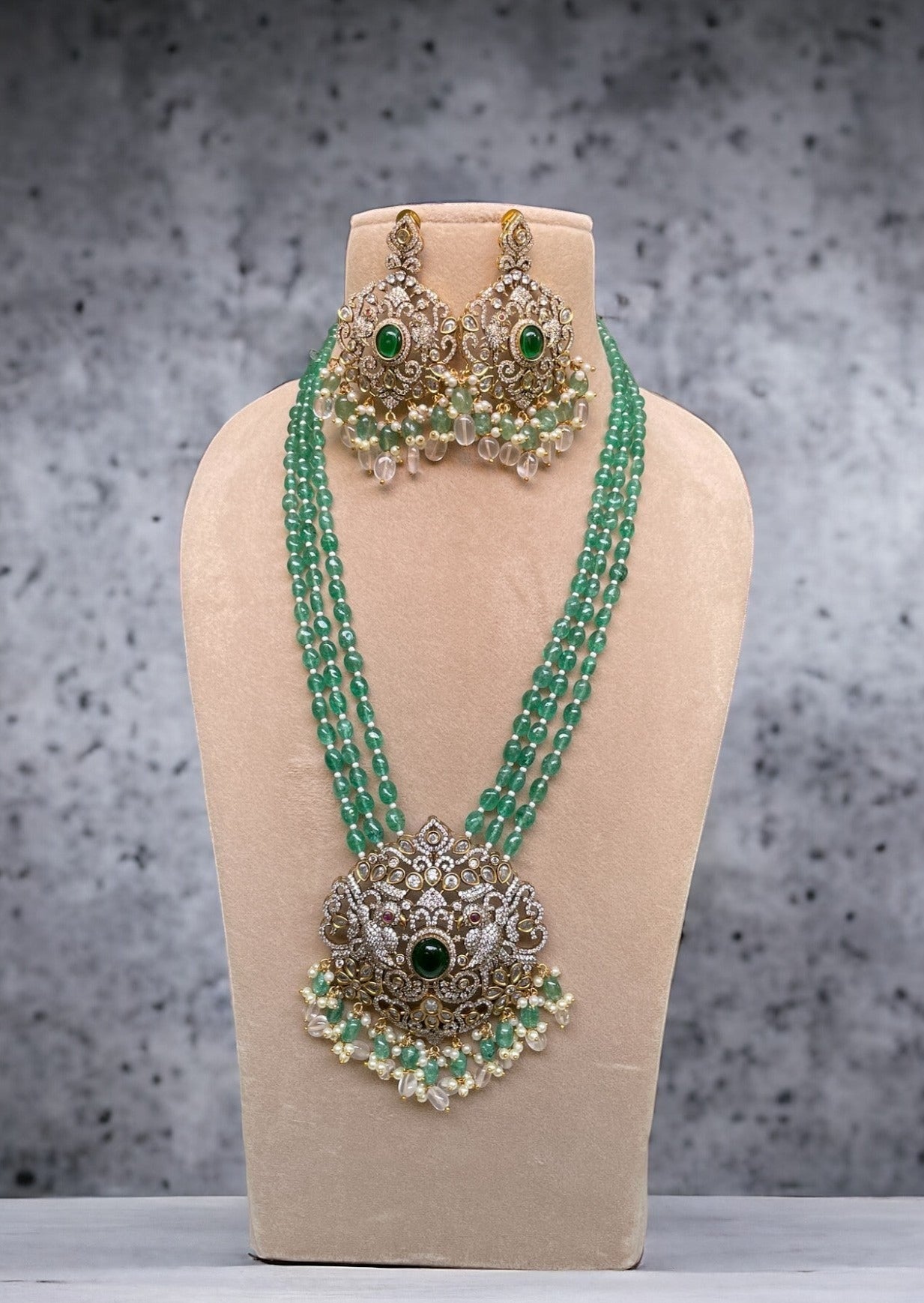 Meghana Victorian Long Necklace set