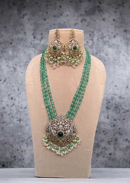 Meghana Victorian Long Necklace set