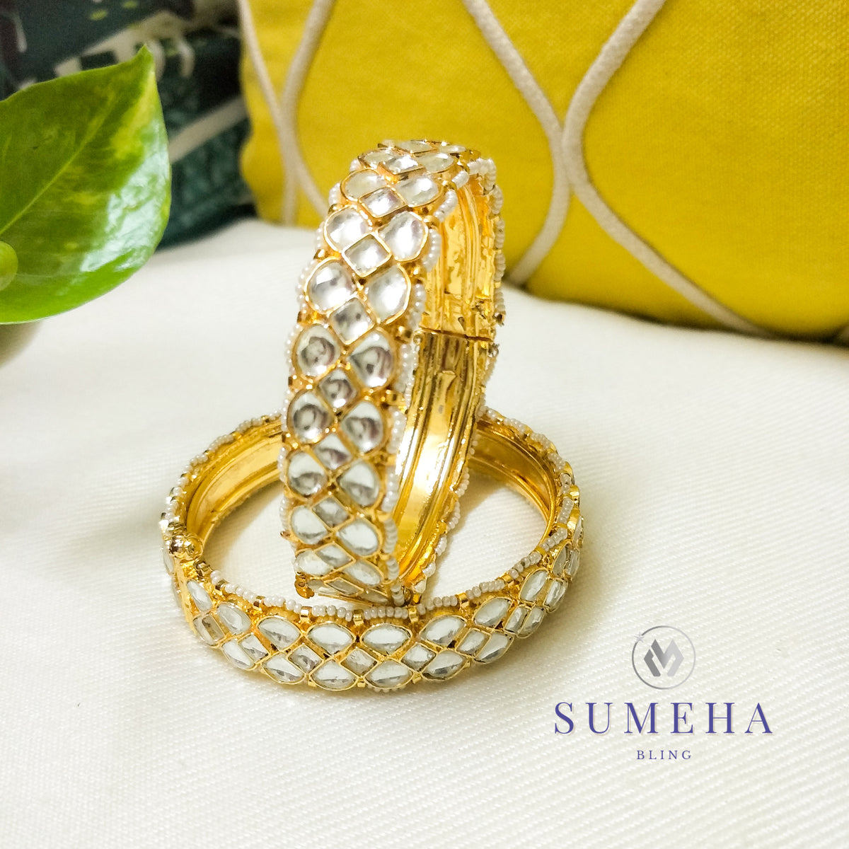 Openable Angle Raga openable bangle set – SumehaBling